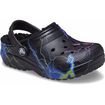 Crocs Klassiska Fodrade Out of This World Clogs Pojke Svarta | Sverige 1330RVDW